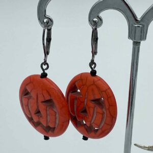 Boucles d'oreilles citrouille